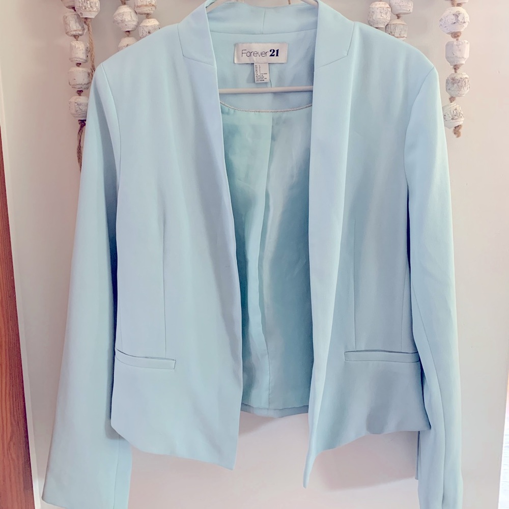 Powder blue blazer